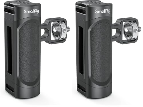 SmallRig Side Handle for Smartphone Cage Phone Video Rig Lightweight w 1/4 Threads - 2772 (Pack of 2) - size: 2772 (Pack of 2)