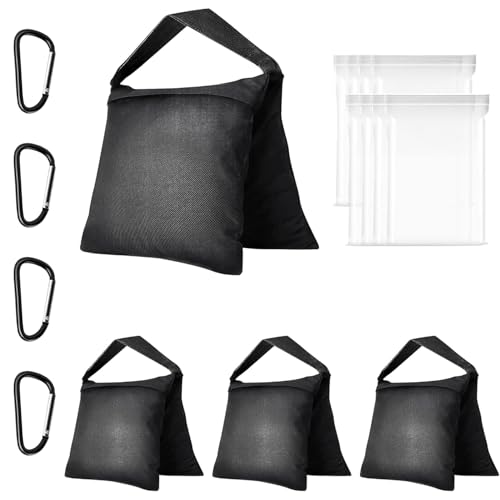 EMART 8.5 x 10 ft Backdrop Support System, Professional Photography Lighting Kit with 50W LED Blub, Reflector, Backdrop *3, Heavy Duty Sandbag *4, Umbrellas&Softbox Lighting Kit for Studio, Portrait