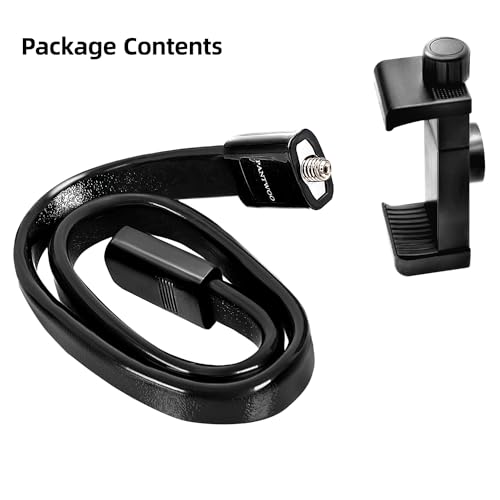 Adjustable Gooseneck Phone Holder - Suitable for Phone Holder for mic Stand，Baby Strollers, Treadmills, Shopping carts, Bicycles, Cars, Boats, and Golf carts