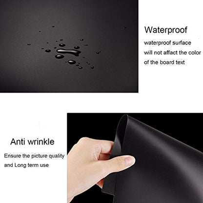 Meking Black PVC Photography Backdrop Matte & Reflective PVC Background 24x51inches (60x130cm) Dual Side Vinyl Photo Backdrop for Product Video Photography Studio - color: Black