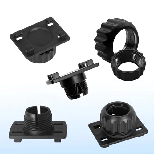 4PCS Tightening Nut with 4 Button Lock Replacement 17mm Ball Joint Mount Socket for Carplay Screen Phone Holder Backup Camera Monitor GPS Car Auto Stereo