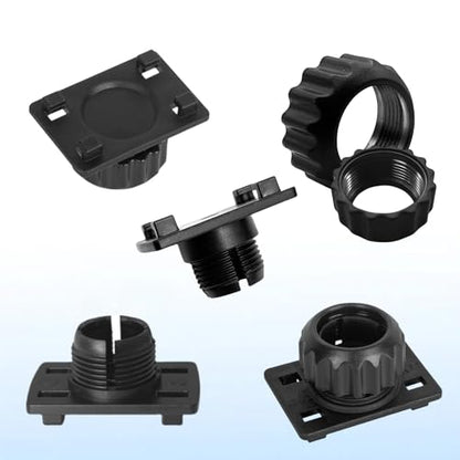 4PCS Tightening Nut with 4 Button Lock Replacement 17mm Ball Joint Mount Socket for Carplay Screen Phone Holder Backup Camera Monitor GPS Car Auto Stereo