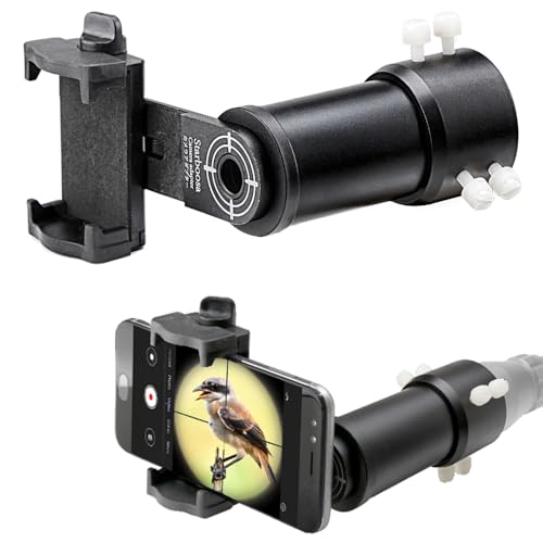 Rifle Scope Mount Camera Adapter - Smartphone Camera Adapter for Hunting & Birding - Outdoor Shooting | Universal phone adapter; stable alignment; wide compatibility - size: Enhanced Alum Single View 33~46mm