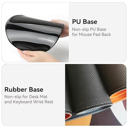 Desk Mat Set + Keyboard and Mouse Pad with Wrist Rest Support,4-in-1 Large Mousepad Computer Mats for Desktop Home & Office-with God - color: D3-Glitter Green