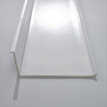 Beam Lighting Under Cabinet Light Cover Replacement | White Ribbed Acrylic Diffuser (L-Shaped, 24") - size: 24 Inch, style: L-Shaped