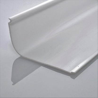 Beam Lighting Under Cabinet Light Cover Replacement | White Ribbed Acrylic Diffuser (Curved, 12") - size: 12 Inch, style: Curved