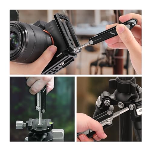NEEWER 10 in 1 Multifunctional Foldable Screwdriver Tool Set: 4 Screwdrivers, 6 Hex Keys, Pocket Tool, Compatible with SmallRig Camera Cage Rig Tripod QR Plate, UA048B Black - style: 10-in-1 Screwdrivers Tool Set(Black)