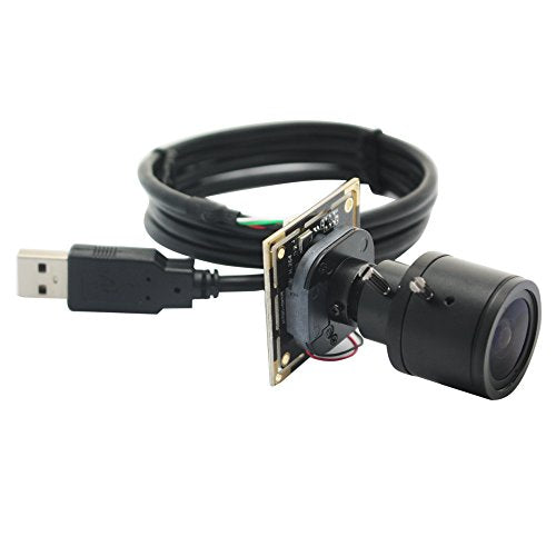 ELP 2.8-12mm varifocal Lens 1080P H.264 Microphone PC Web USB Security Camera for Laptop Manual Zoom Mini UVC USB2.0 Video Audio Webcam Board 2MP CMOS AR0330 Lightburn Laser Camera for Computer - size: 2.8-12mm lens