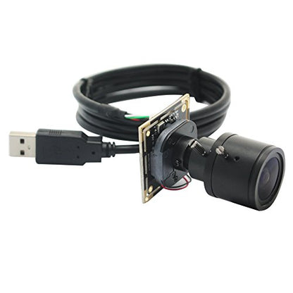 ELP 2.8-12mm varifocal Lens 1080P H.264 Microphone PC Web USB Security Camera for Laptop Manual Zoom Mini UVC USB2.0 Video Audio Webcam Board 2MP CMOS AR0330 Lightburn Laser Camera for Computer - size: 2.8-12mm lens