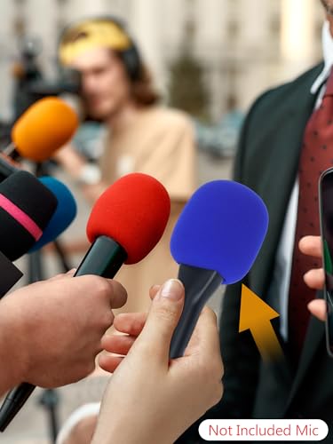 YOUSHARES Handheld Adaptor with Foam Cover, Compatible with Rode and DJI Wireless Microphones for Interviews (Blue Foam) - color: Blue Foam