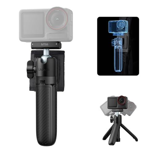 ULANZI MT66 Magnetic Mini Extension Rod Selfie Stick Tripod Handle Grip for DJI Osmo Action 5 Pro/4/3/Osmo 360/Xtra Edge/Edge Pro, with Backpack Strap Mount for Vlog Video Recording - color: DJI Osmo Action 5 Pro/4/3/Osmo 360