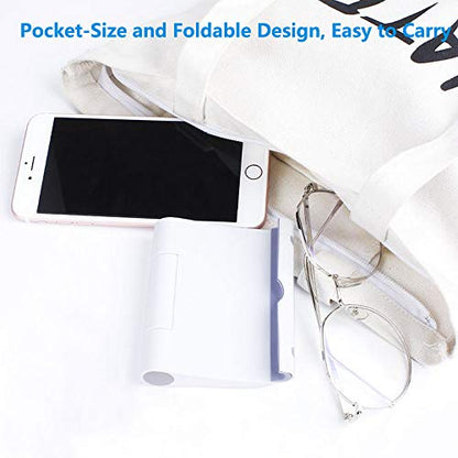 VOVIGGOL 4 Pack Cell Phone Stand for Desk, Foldable Cell Phone Holder Mobile Stand Phone Dock, Adjustable Tablet Stand Holder Compatible with iPhone 16 15 14 13 12 11 Pro iPad Samsung(4 Color) - color: 4 Different Color