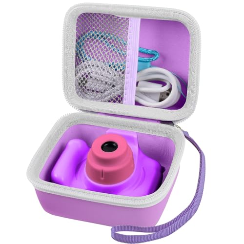 ANKHOH Kids Camera Case for Seckton for Desuccus for PROGRACE for GKTZ for Dylanto for Rindol for One'sMore for HANGRUI Digital Camera Storage Box Holder for Cable Accessory-Bag Only Light Purple - color: Lightpurple