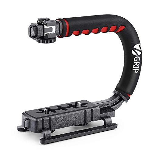 Zeadio Video Action Stabilizing Handle Grip Handheld Stabilizer with Cold-Shoe Mount for All DSLR Camera Camcorder - style: Standard Version
