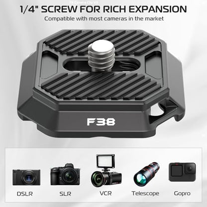 FALCAM F38 Camera Quick Release Plate Compatible with Camera Clip V3 and F38 Backpack Clip (Plate Only) - 2465 - size: F38 & QR Plate only
