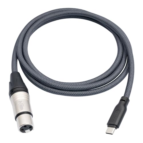 3.3FT Female XLR to USB C Micphone Cable,USB C to XLR for Dynamic Microphone iPhone 15,ipad,Notebook,Tablet - color: enhanced version, size: 3.3FT