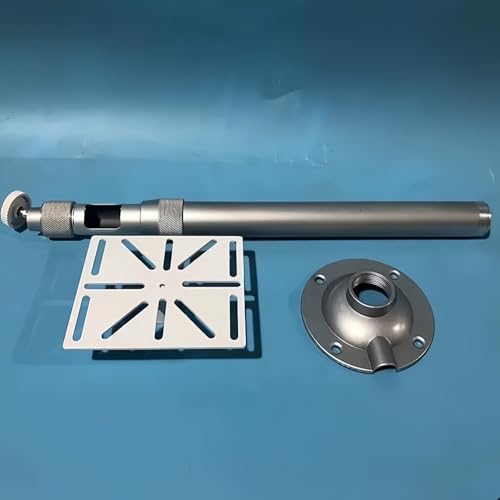 Telescoping Security Camera Mount (20-40cm/7.9-15.7in) with 1/4" Screw Interface & Adapter Plate - Aluminum Bracket for Universal Camera Compatibility, Indoor/Outdoor Use