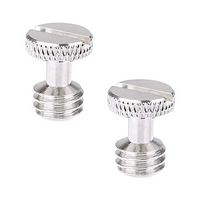 CAMVATE 3/8"-16 Slotted Screw for Camera Quick Release Plate (2 Pieces)