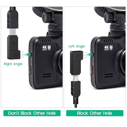 weishan 11.5ft Mini USB Charger Cable for Rexing V1 V3 V5 & Rove R2 Dashcam Rear View Mirror Camera