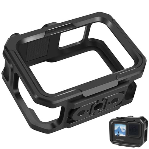Aluminium Protective Case for GoPro Hero 13/12/11/10/9, Durable Hard Frame Cases Protector, Strong Metal Housing Frame Video Cage with Magnetic Fingers and Sliding Cover - style: Magnetic Version