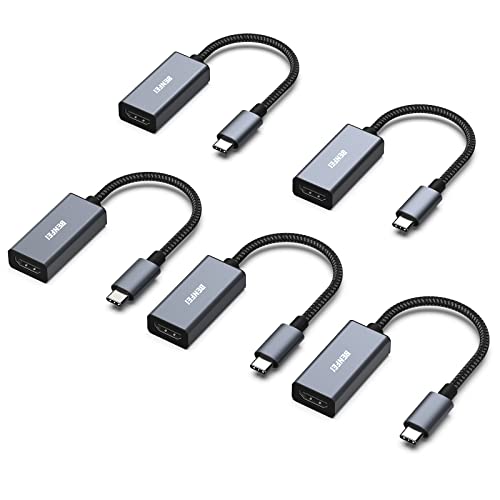 BENFEI 5 Pack USB C to HDMI Adapter 4K@60Hz, USB Type-C to HDMI Adapter [Thunderbolt 3/4/5 Compatible] with iPhone 15 Pro/Max, MacBook Pro/Air 2023, iPad Pro, iMac, S23, XPS 17, Surface Book - size: 5 Pack, style: 4K@60Hz