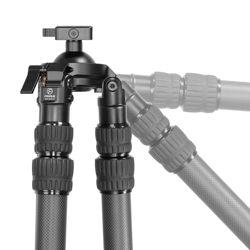 FANAUE Carbon Fiber Tripod for Shooting for Arca Swiss Quick Release Plate, Hands-Free Operation, Suitable for Hunting, Shooting and Outdoor Activities - HTC-4030-65