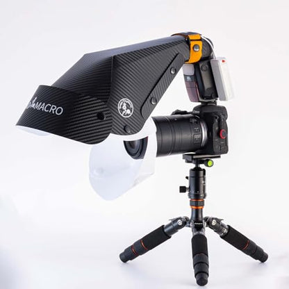 Macro Flash Diffuser Softbox for Insect/Jewelry/Stop Motion Photography, Compatible with 90-110mm Macro/Zoom Lenses, Portable Speedlite Softbox. - size: Large Size