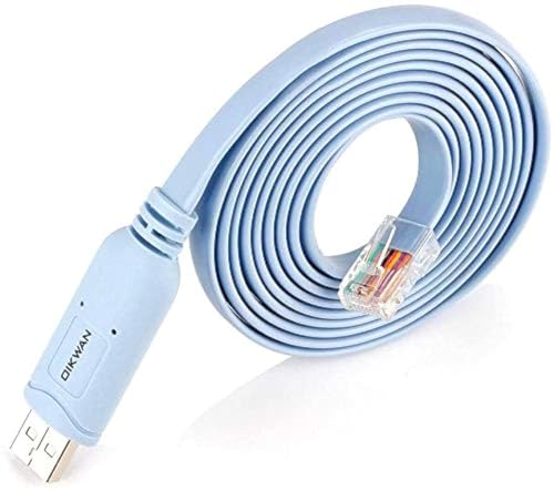 Console Cable USB to RJ45, USB Cable Compatible with Routers/Switch/Windows 7, 8,10,11 (10ft) - size: 10 ft