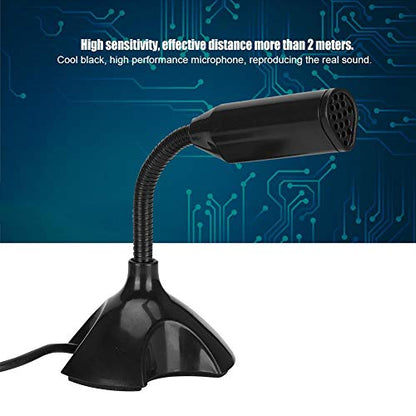 Wendry Desk Recording Microphone,Wired Microphone for 2/3 Computer Microphone Driveless for and Later,USB Plug and Play