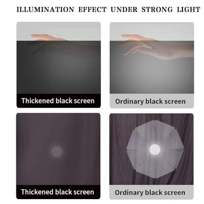 13.12ft * 7.87ft Portable Black Screen Large Screen Cutout Background wall Photography Backdrop Black Screen Support System, Suitable for Live Streaming, Character Shooting, Weddings, Video Studios