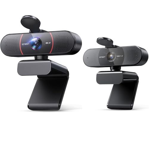 EMEET , Computer Camera w/Privacy Cover, Webcam for PC, Plug and Play USB Webcam for Video Calling/Zoom/Skype/Teams/Webex