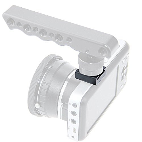 CAMVATE Cold Shoe Mount with 1/4''-20 Hole for Camera Flash Microphone Accessories - 0966 - style: 1Piece,black-2
