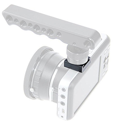 CAMVATE Cold Shoe Mount with 1/4''-20 Hole for Camera Flash Microphone Accessories - 0966 - style: 1Piece,black-2