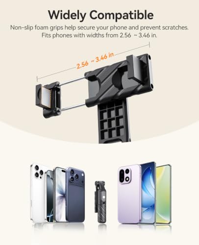 ORICO Portable Selfie Stick Tripod, 27.5'' Mini Tripod for iPhone - SPV70 | Extendable Stand with Detachable Wireless Remote & 360° Rotating Phone Holder – Ideal for Content Creators, Vloggers, Travel - size: 27.5''