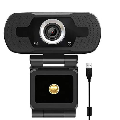 1080P USB Webcam with Mic PC Camera for Video Calling & Recording Video Conference/Online Teaching/Business Meeting Compatible with Computer Desktop Laptop MacBook for Windows Android iOS