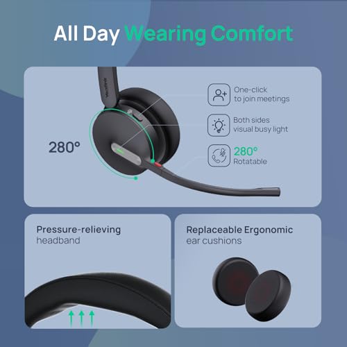 Yealink WH64 Workstation DECT Wireless Headset with 4" Touch Screen,3x Noise Cancelling Mic, 606ft Range,All in One Workstation with Speaker,3x USB Hub Office Headset for Desk Phone,Computer,Cellphone - style: WH64 Workstation Mono Teams