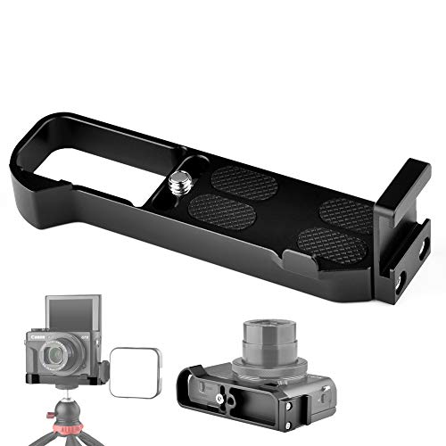 Easy Hood Camera Extension Base Plate for Canon G7X Mark III and Mark II | Aluminum Alloy Camera Plate,Video Shooting,Vlogging Accessories, Microphone Light Bracket with Cold Shoe Mount