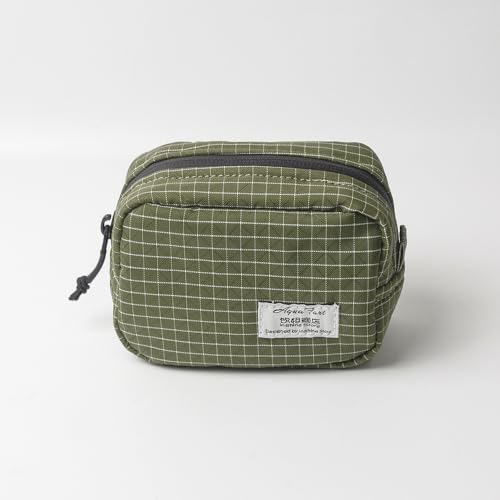 Small camera bag, utility bag, makeup bag, made of nylon, waterproof, shockproof (Green) - color: Green