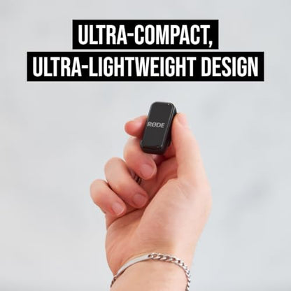 RØDE Wireless Micro — Compact Wireless Microphone for Lightning (X Through 14), Two Mics with Charging Case for Smartphone Content Creation, Black — NOT for iPhone 15+ - color: Lightning Black