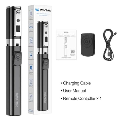 Auto Face Tracking Selfie Stick Tripod for iPhone, Minimalist 360° Rotating AI Tracking Tripod with Wireless Control, 60" Extended Phone Holder for Content Creation Vlogging, Live Streaming - style: basic