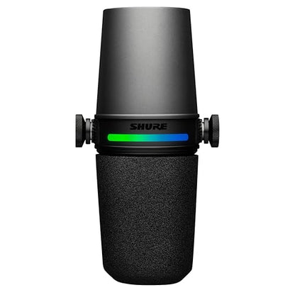 Shure MV7i Smart Microphone – USB-C & XLR Mic for Podcasting, Music & Streaming with Built-in Audio Interface, Auto Level Mode, Advanced DSP, All-Metal Design, Black | USB-C Mic with Built-in Audio Interface, Combo Xlr and ¼ Input, Auto Level Mode, Voice