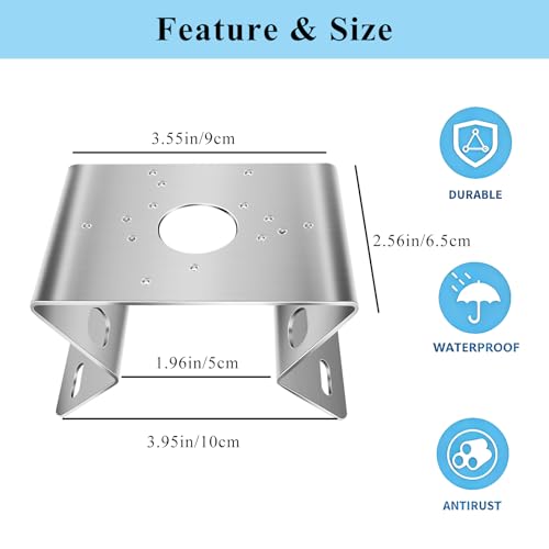 2 Pack Corner Mount Bracket Compatible with eufy Security eufyCam S4, eufy Security Camera C31, eufyCam C37, Eufy PoE Cam S4, Metal Outdoor Adapter Accessories Kits Mounting Bracket for Outdoor Indoor