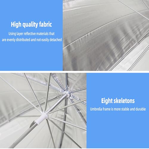 Godox UB002 33"/84cm Photography Studio Flash Black & Silver Reflector Umbrella for Studio/Outdoor Photo and Video Lighting Accessories - size: 33"/84cm