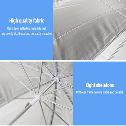 Godox UB002 40"/100cm Photography Studio Flash Black & Silver Reflector Umbrella for Studio/Outdoor Photo and Video Lighting Accessories - size: 40"/100cm