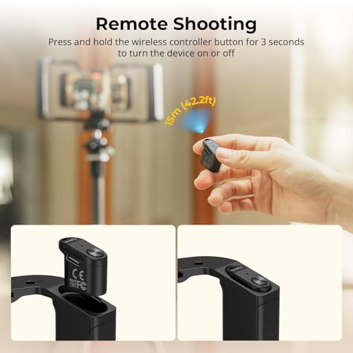 SmallRig IG-02 Wireless Control Universal Phone Cage for Short Video Starters, Dual Handgrip Smartphone Video Rig with Cold Shoe Mount, for iPhone 17 16 & Android, for Creators Vlogging-5356 - style: Wireless Controller
