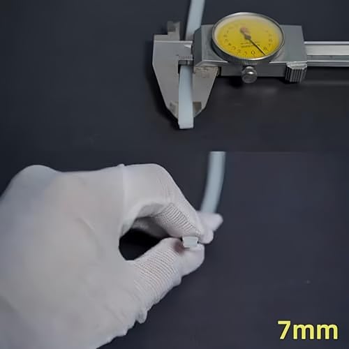 16.4Ft/5M Silicone LED Cover, Alumium Profile Silicone Channel Diffuser Flexible PC Lampshade Line for Strip Lights, Ceiling Lamp, Under Cabinet Cover Replaceable Installation (7mm) - color: 7mm