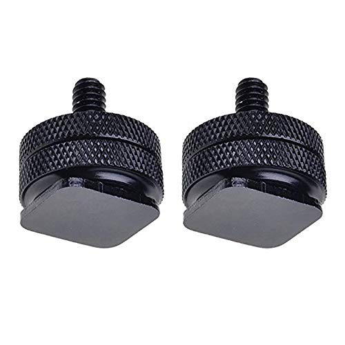 SLOW DOLPHIN 1/4 Inch Hot Shoe Mount Adapter Tripod Screw for DSLR Camera Rig(2 Packs)