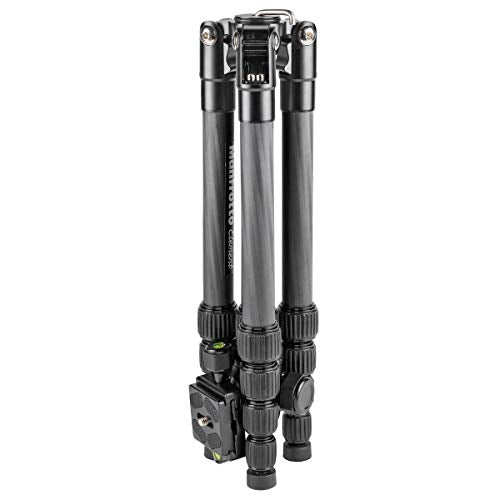 Manfrotto Element Traveller Small Aluminum 5-Section Tripod Kit with Ball Head - color: Carbon Fiber, size: Element Small 56.3"