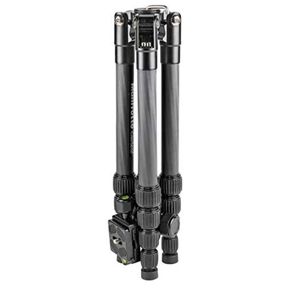 Manfrotto Element Traveller Small Aluminum 5-Section Tripod Kit with Ball Head - color: Carbon Fiber, size: Element Small 56.3"