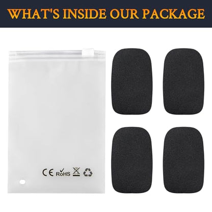 SOULWIT 4Pcs Mic Cover for Bose ProFlight 1/2 - Black | for ProFlight Aviation Headset Series 1/2